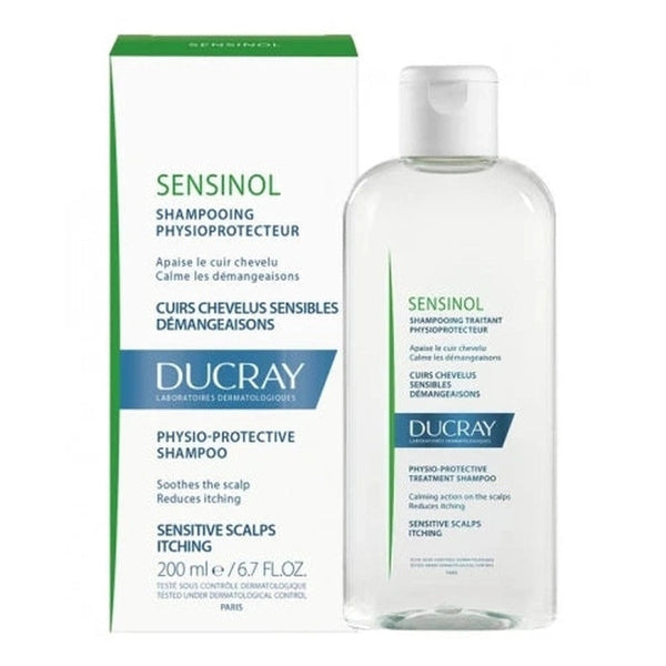Ducray Sensinol Physio-Protective Treatment Shampoo 200ml - For Dry And Irritated Scalps