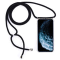 Four-Corner Anti-Fall Trasparent TPU Mobile Phone Case With Lanyard for iPhone, For iPhone 11 Pro