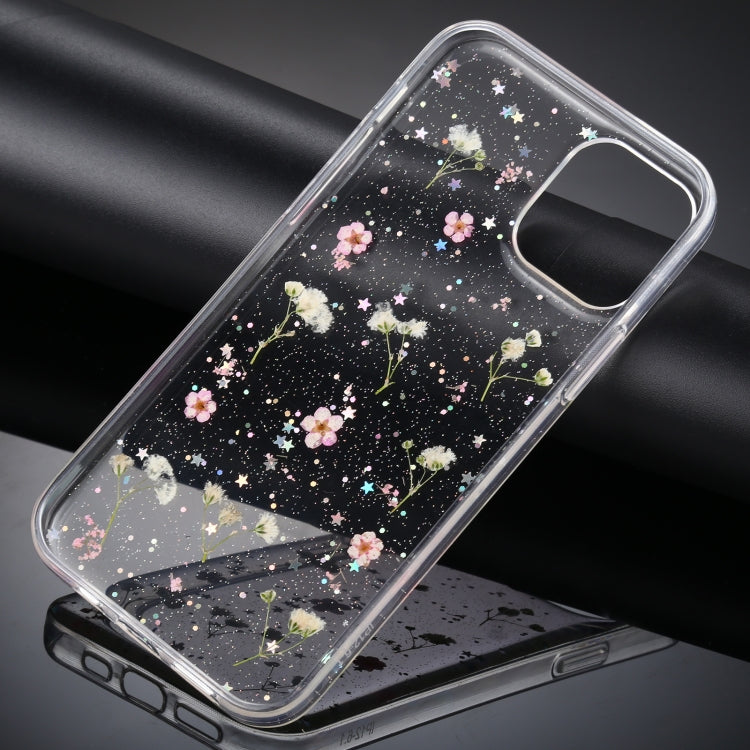 Gypsophila Flowers Pattern TPU Protective Case, For iPhone 11, For iPhone 11 Pro, For iPhone 11 Pro Max, For iPhone 12 mini