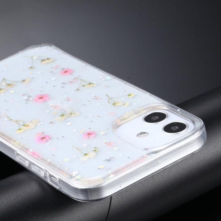 Gypsophila Flowers Pattern TPU Protective Case, For iPhone 11, For iPhone 11 Pro, For iPhone 11 Pro Max, For iPhone 12 mini