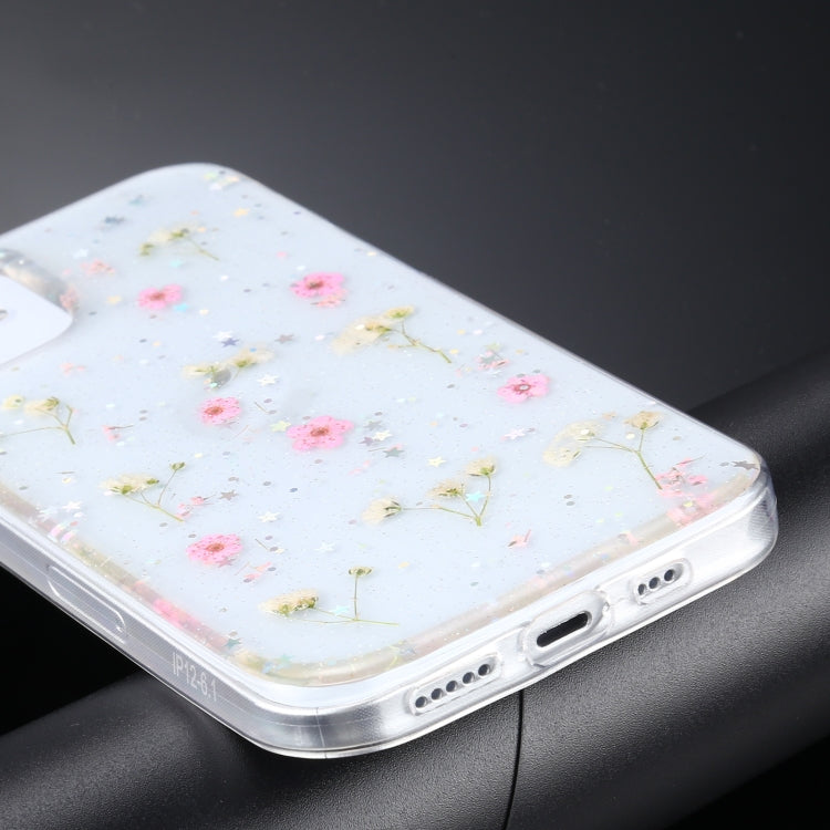 Gypsophila Flowers Pattern TPU Protective Case, For iPhone 11, For iPhone 11 Pro, For iPhone 11 Pro Max, For iPhone 12 mini