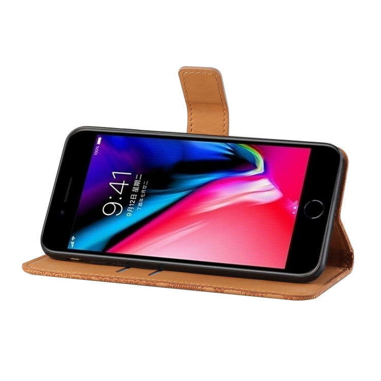 Ethnic Style Embossed Pattern Horizontal Flip Leather Case with Holder & Card Slots & Wallet & Lanyard, For iPhone 6, For iPhone 6 Plus, For iPhone 8 Plus / 7 Plus