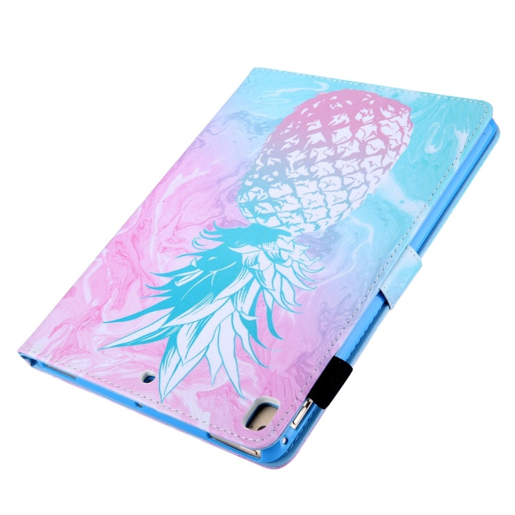 For iPad 10.2 inch Coloured Drawing Pattern Horizontal Flip Leather Case with Holder & Card Slots & Photo Frame