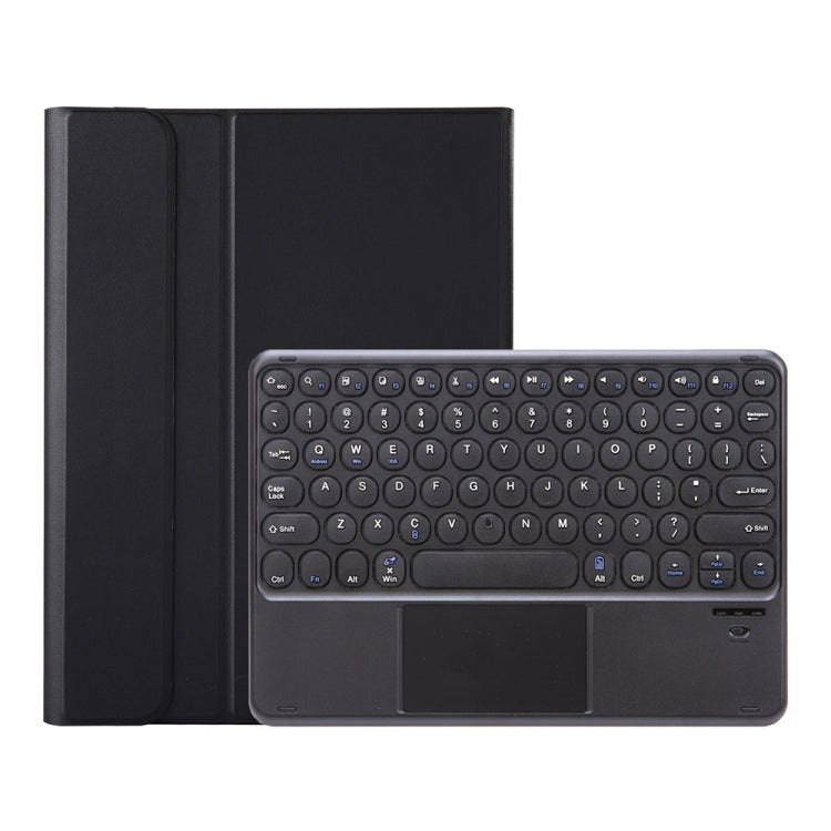 YA098B-A Detachable Lambskin Texture Round Keycap Bluetooth Keyboard Leather Case with Touch Control & Pen Slot & Stand, For iPad Air 5 / 4 10.9 inch 2020 / Pro 11 inch 2020 / 2018, For iPad 10.2 (2020) & (2019) / Air 3 10.5 inch / Pro 10.5 inch       ...