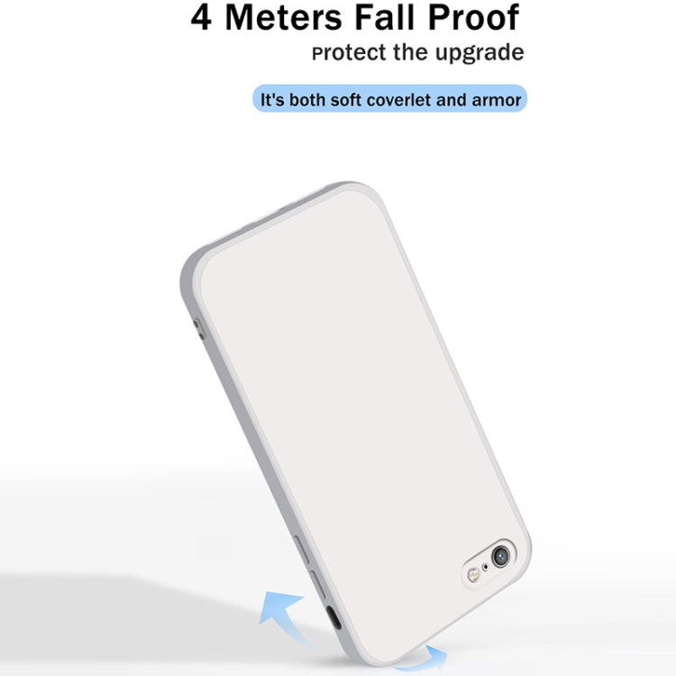 Solid Color synthetic Liquid Silicone Straight Edge Dropproof Full Coverage Protective Case, For iPhone 6s / 6, For iPhone 6s Plus / 6 Plus
