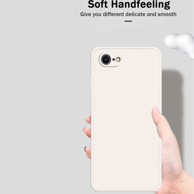 Solid Color silicone Straight Edge Dropproof Full Coverage Protective Case, For iPhone SE 2022 / SE 2020 / 8 / 7, For iPhone 8 Plus / 7 Plus