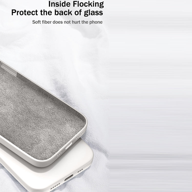 Solid Color silicone Straight Edge Dropproof Full Coverage Protective Case, For iPhone X / XS, For iPhone XR