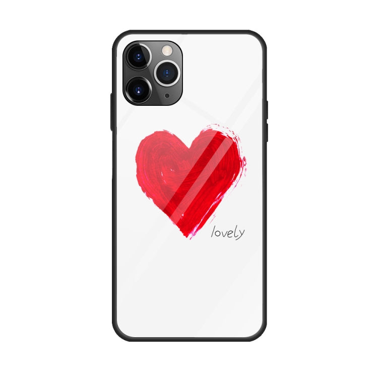 Colorful Painted Glass Case, For iPhone 11 Pro