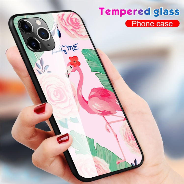 Colorful Painted Glass Case, For iPhone 11 Pro