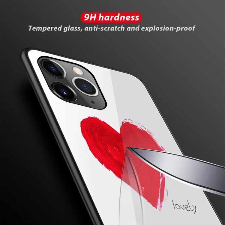 Colorful Painted Glass Case, For iPhone 11 Pro