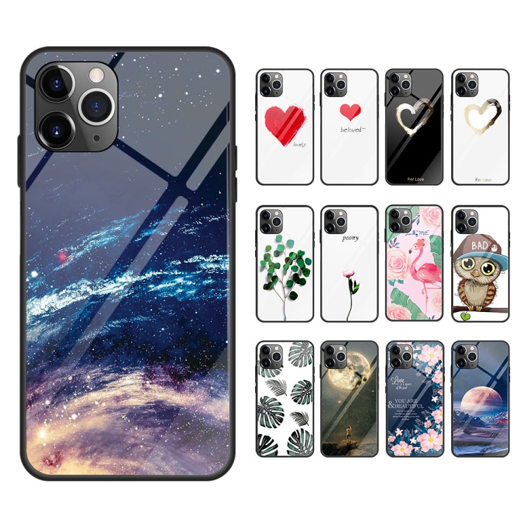 Colorful Painted Glass Case, For iPhone 11 Pro