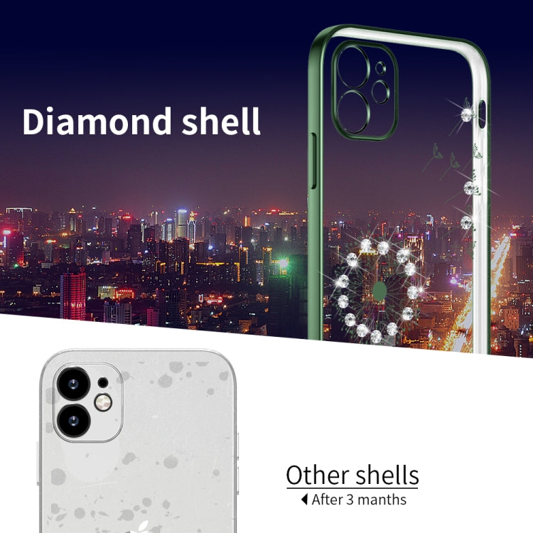 Ultra-thin Electroplating Dandelion Pattern Protective Case, For iPhone 12 Pro Max, For iPhone 12 Pro, For iPhone 12
