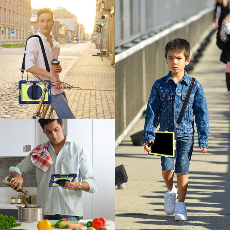 360° Shockproof Tablet Case with Holder, Hand Grip & Shoulder Strap