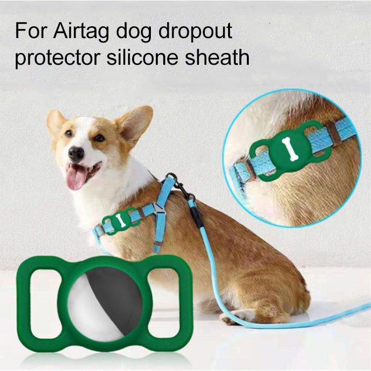 Shockproof Anti-scratch Silicone Case Protective Cover, Style: Bones, For AirTag