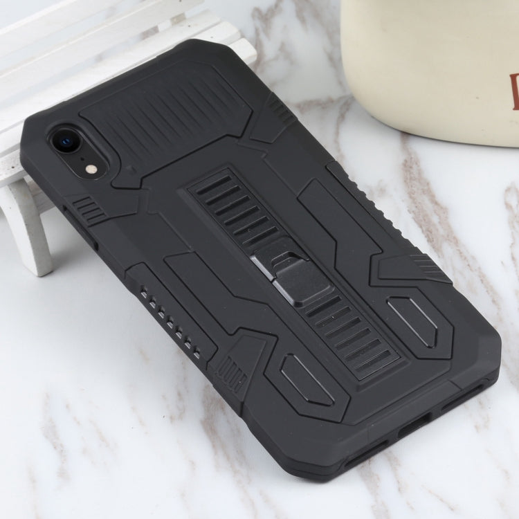 Vanguard Warrior All Inclusive Double-color Shockproof TPU + PC Protective Case with Holder, For iPhone XR