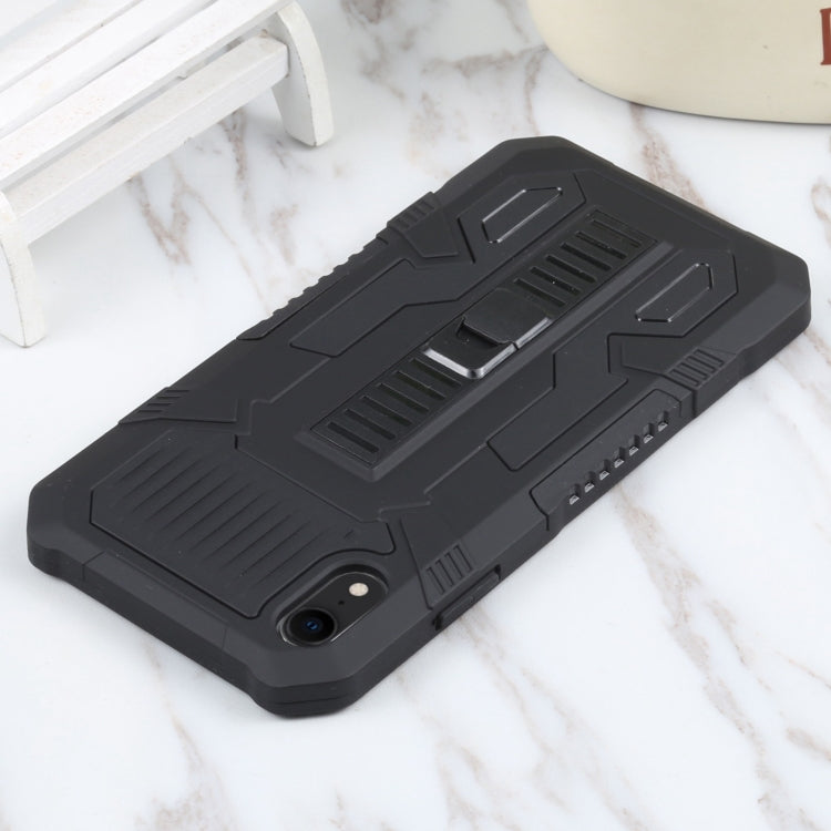 Vanguard Warrior All Inclusive Double-color Shockproof TPU + PC Protective Case with Holder, For iPhone XR