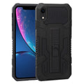 Vanguard Warrior All Inclusive Double-color Shockproof TPU + PC Protective Case with Holder, For iPhone XR