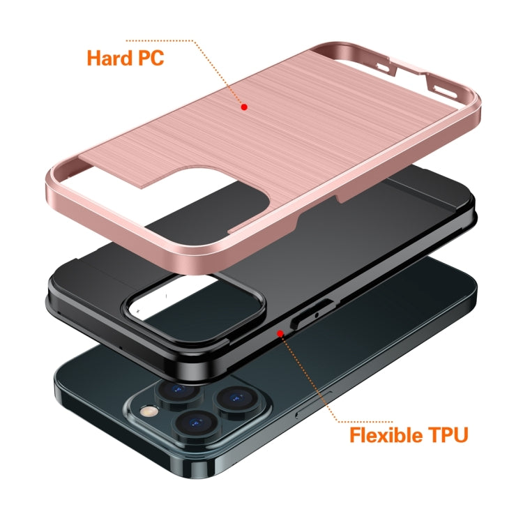 Brushed Texture Carbon Fiber TPU Case, For iPhone 13 mini, For iPhone 13 Pro Max, For iPhone 13 Pro, For iPhone 13