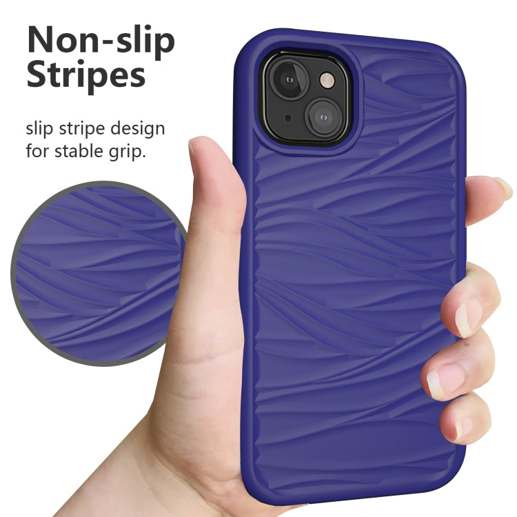 Wave Pattern 3 in 1 Silicone + PC Shockproof Protective Case, For iPhone 13 mini, For iPhone 13, For iPhone 13 Pro