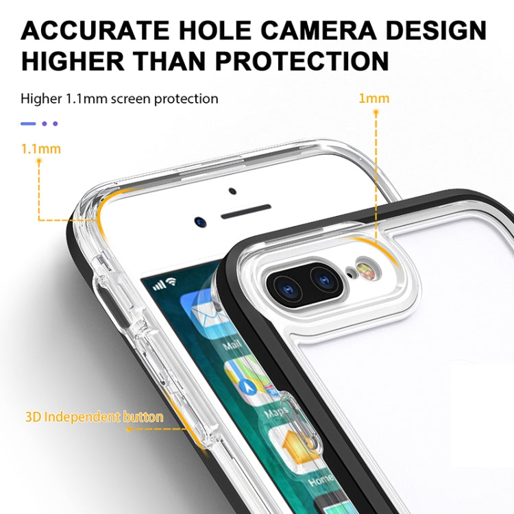 Bright Series Clear Acrylic + PC+TPU Shockproof Case, For iPhone 8 Plus / 7 Plus