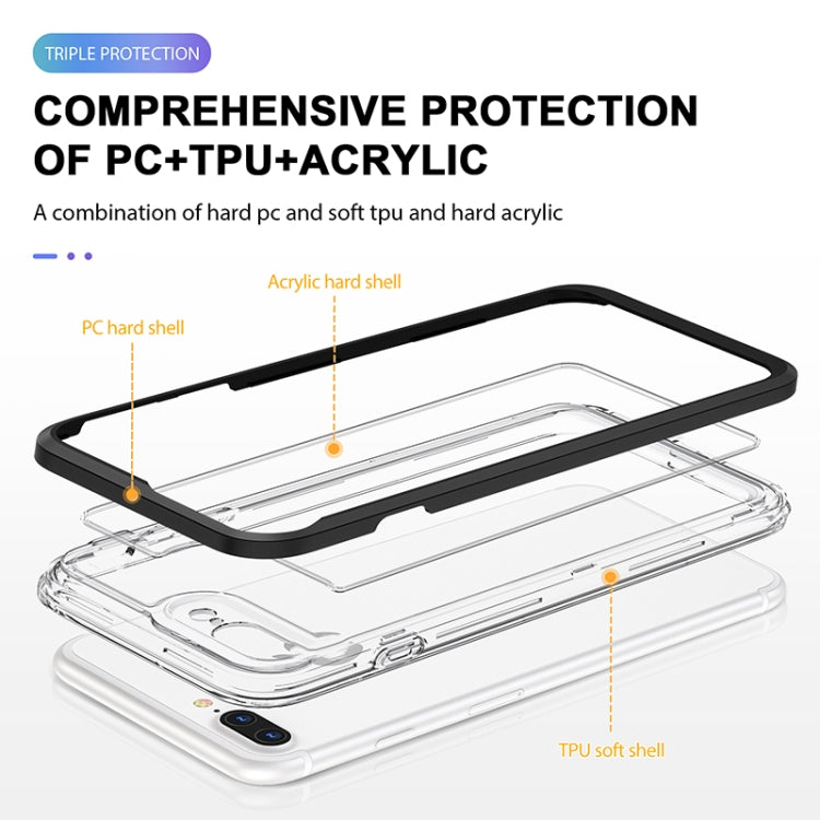 Bright Series Clear Acrylic + PC+TPU Shockproof Case, For iPhone 8 Plus / 7 Plus