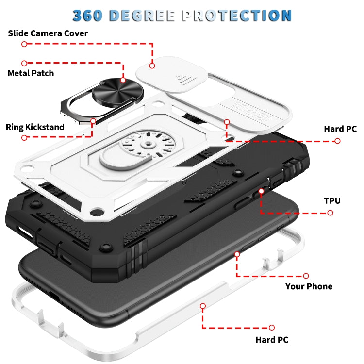 Sliding Camera Cover Design TPU + PC Protective Case with 360 Degree Rotating Holder & Card Slot, For iPhone 11 Pro, For iPhone 11 Pro Max