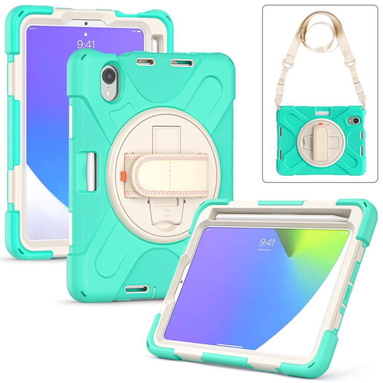 iPad mini 6 / mini 2024 Silicone Hybrid Protective Case with Grip & Shoulder Strap