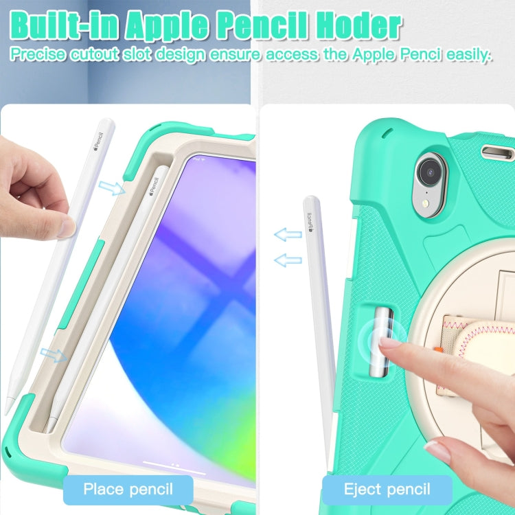 iPad mini 6 / mini 2024 Silicone Hybrid Protective Case with Grip & Shoulder Strap
