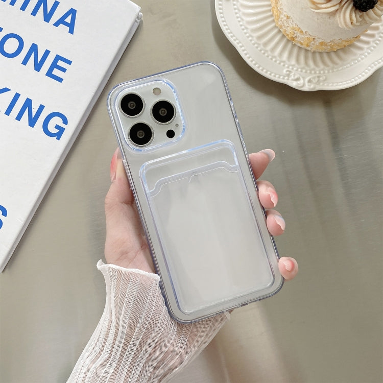 Transparent Card Slot Shockproof TPU Protective Case, For iPhone 13 mini, For iPhone 13 Pro, For iPhone 13 Pro Max