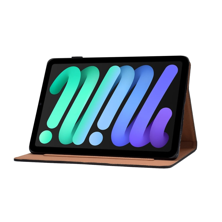 Pure Color Painting Horizontal Flip Leather Case with Card Slots & Holder & Lanyard & Sleep / Wake-up Function, For iPad mini 2024 / mini 6