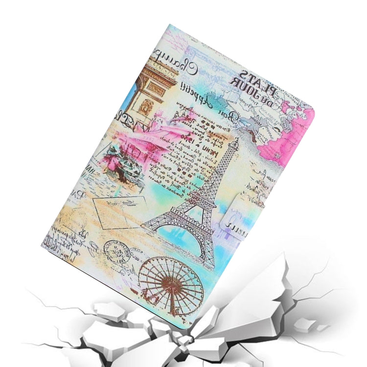 Coloured Drawing Horizontal Flip Leather Case with Holder & Card Slot & Sleep / Wake-up Function, For iPad mini 2024 / mini 6