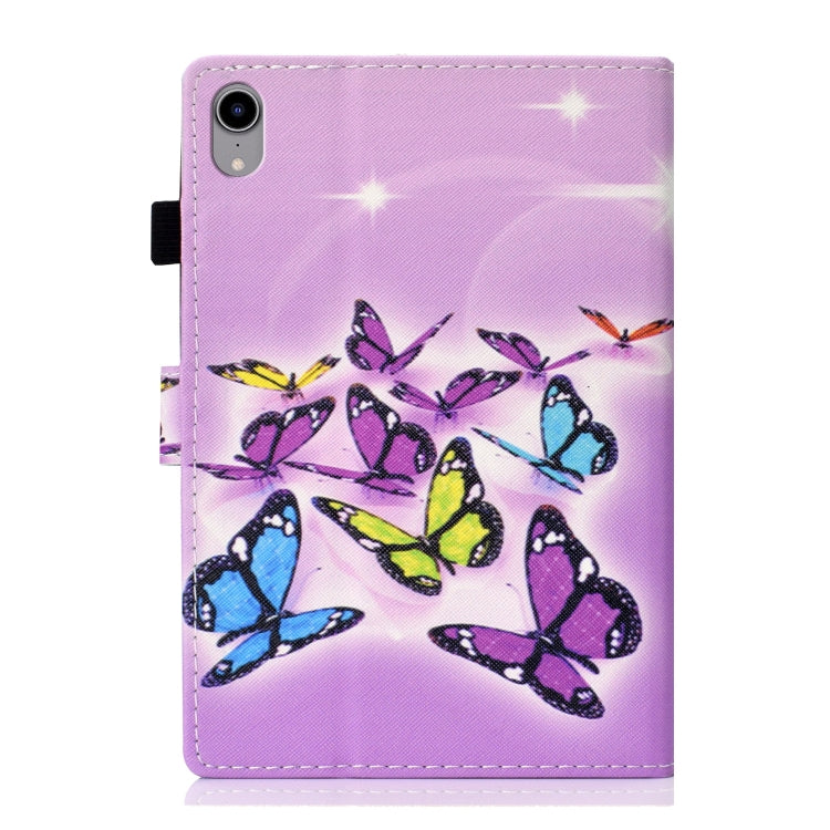 Coloured Drawing Horizontal Flip Leather Case with Holder & Card Slot & Sleep / Wake-up Function, For iPad mini 2024 / mini 6