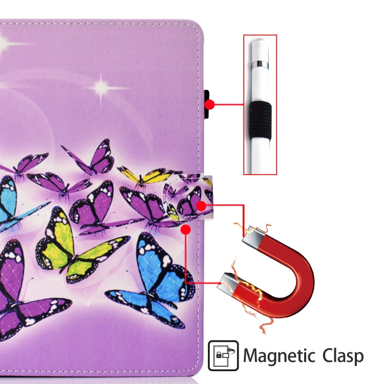 Coloured Drawing Horizontal Flip Leather Case with Holder & Card Slot & Sleep / Wake-up Function, For iPad mini 2024 / mini 6