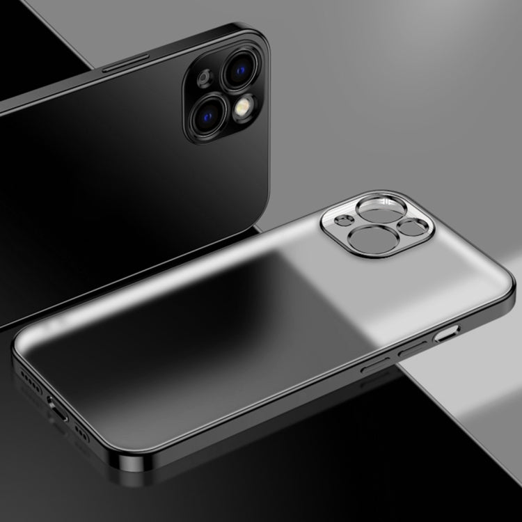 Electroplated Edge Frosted TPU Shockproof Case, For iPhone 13 mini, For iPhone 13, For iPhone 13 Pro