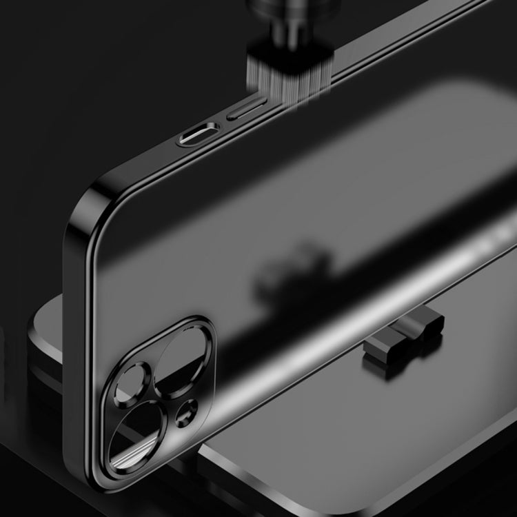Electroplated Edge Frosted TPU Shockproof Case, For iPhone 13 mini, For iPhone 13, For iPhone 13 Pro