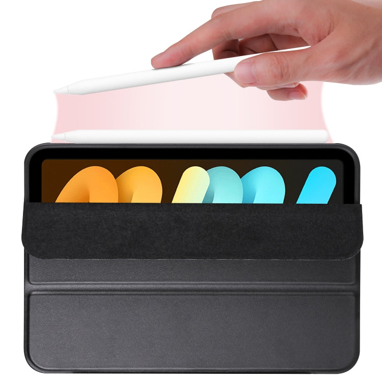 Honeycomb TPU Leather Tablet Case with 3-Folding Holder, For iPad mini 6 / mini 2024