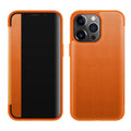 Magnetic Side Window View Shockproof Horizontal Flip Leather Case, For iPhone 13 Pro Max