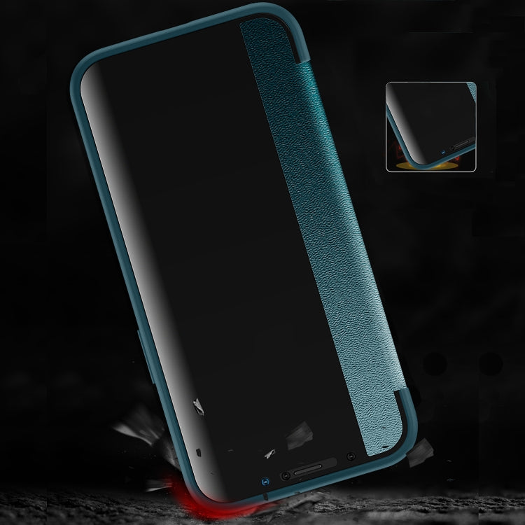 Magnetic Side Window View Shockproof Horizontal Flip Leather Case, For iPhone 13 Pro Max