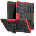 Tire Texture TPU + PC Shockproof Case with Holder, For iPad 10.2 2021 / 2020 / 2019, For Amazon Kindle Fire HD 10 2019