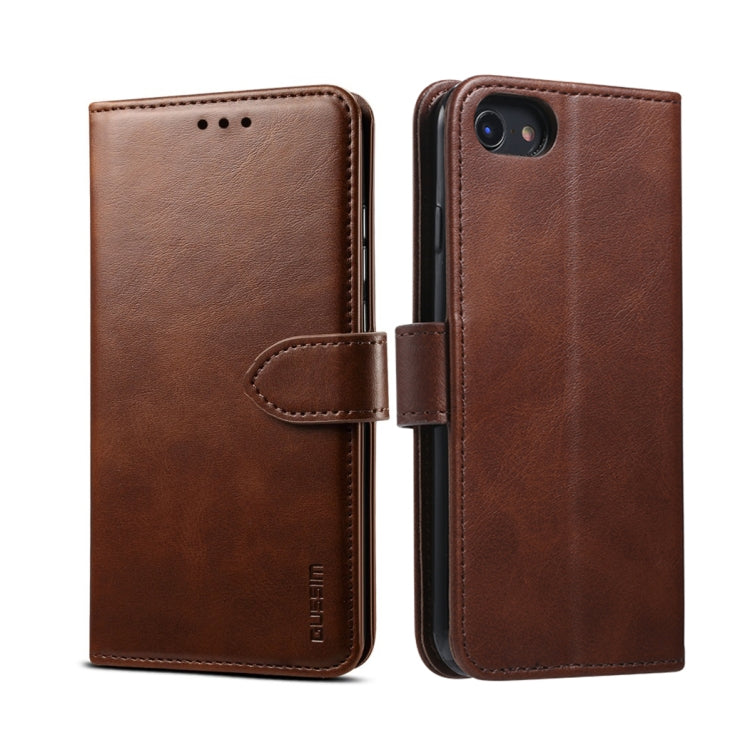 GUSSIM Magnetic Horizontal Flip Leather Case with Holder & Card Slots & & Wallet, For iPhone 8  / 7