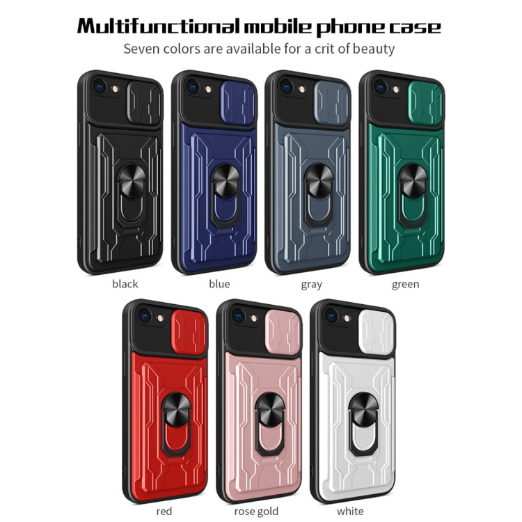 Sliding Camshield Card Phone Case, For iPhone 7 / 8 / SE 2022 / SE 2020, For iPhone 7 Plus / 8 Plus