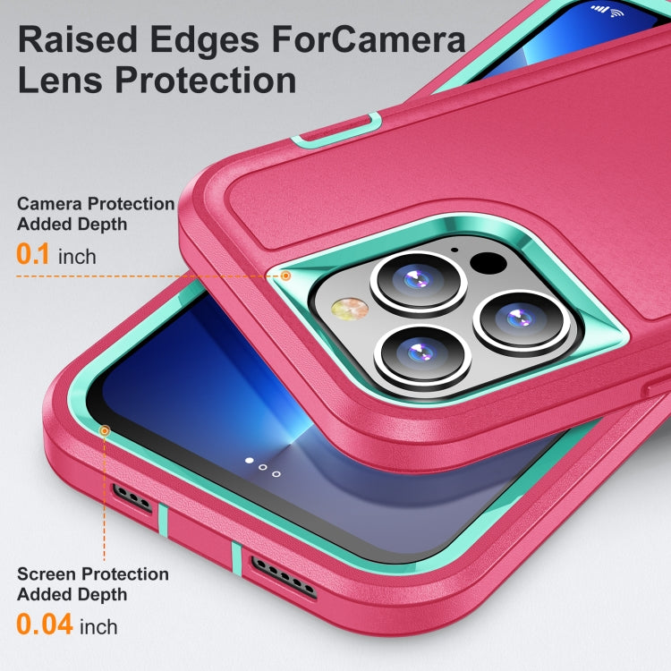 3 in 1 Rugged Holder Phone Case, For iPhone 13 Pro Max, For iPhone 12 / 12 Pro