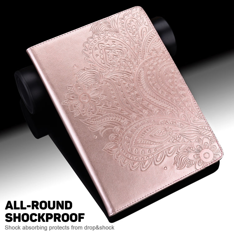 Peacock Embossed Pattern TPU + PU Leather Tablet Case, For Huawei MatePad 10.4, For Huawei MatePad T8 8.0 2020, For Huawei MediaPad T3 10, For Huawei MediaPad T5 10