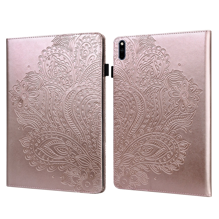 Peacock Embossed Pattern TPU + PU Leather Tablet Case, For Huawei MatePad 10.4, For Huawei MatePad T8 8.0 2020, For Huawei MediaPad T3 10, For Huawei MediaPad T5 10