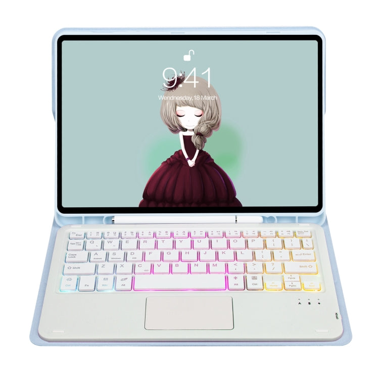iPad Bluetooth Keyboard Leather Case with Trackpad & Pen Slot