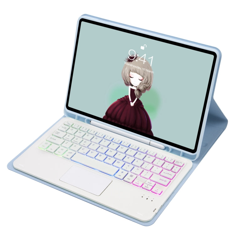 iPad Bluetooth Keyboard Leather Case with Trackpad & Pen Slot