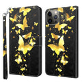 3D Painting Pattern Flip Leather Phone Case, For iPhone 14 Pro, For iPhone 14 Pro Max