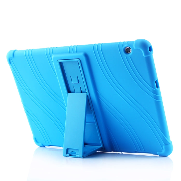 Tablet PC Silicone Protective Case with Invisible Bracket, For Huawei MediaPad T5, For Lenovo Tab E10, For iPad 6 (9.7 Universal)