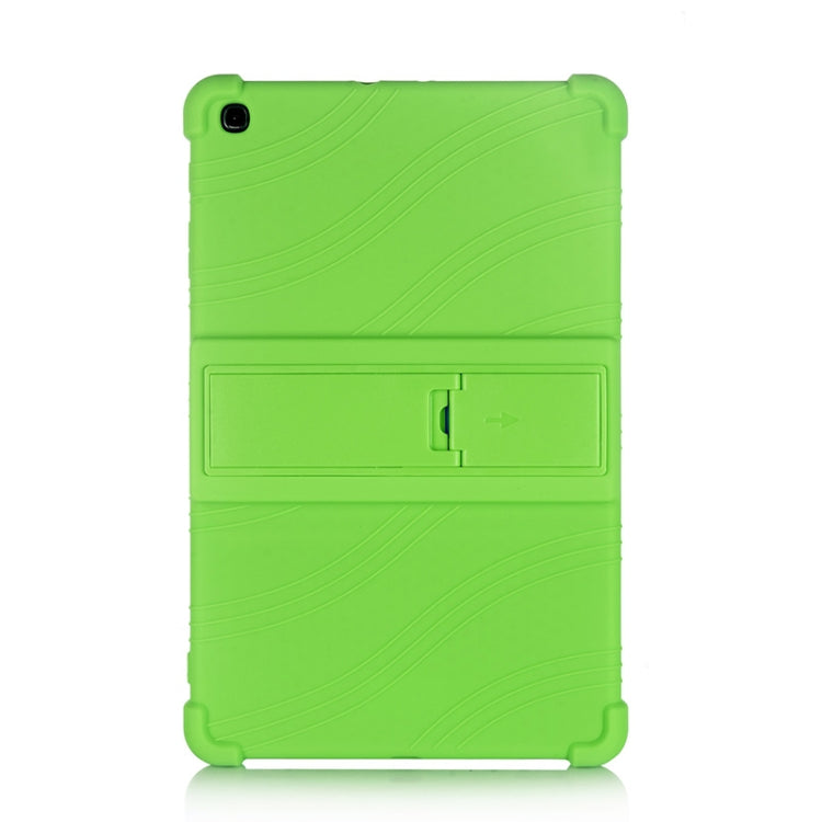 Tablet PC Silicone Protective Case with Invisible Bracket, For Galaxy Tab A 10.1 (2019) T510, For Galaxy Tab S5e T720