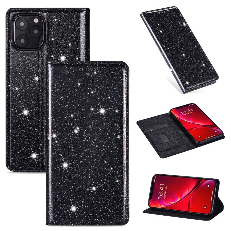 Ultrathin Glitter Magnetic Horizontal Flip Leather Case with Holder & Card Slots, For iPhone 11 Pro, For iPhone 11 Pro Max, For iPhone X / XS, For iPhone XS Max